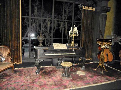 Piano Aesthetic, Haunted Mansion Ride, Mansion Aesthetic, Haunted Mansion Disneyland, Disney Haunted Mansion, Victorian Goth, House Room, Haunted Mansion, Pose Reference Photo