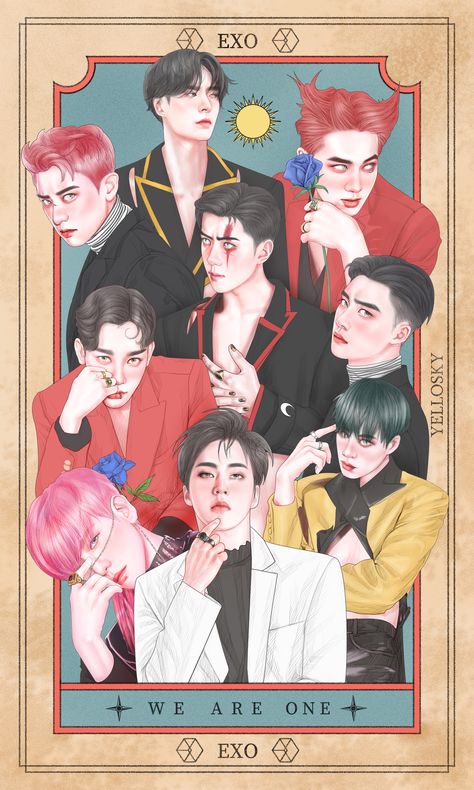 Exo Poster, Exo Background Wallpapers, Exo Cartoon, Exo Chibi Fanart, Exo Anime, Exo Stickers, Exo Group, Exo Background, Exo Chibi