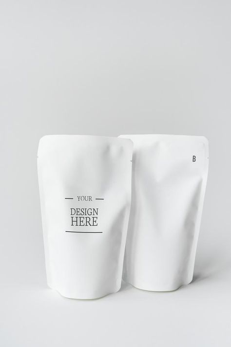 Sachet mockup | premium image by rawpixel.com Bag Branding, Coffee Poster Design, Graphic Design Mockup, Standing Pouch, Paper Bag Design, Design Mockup Free, Pouch Packaging, Coffee Cup Design, Coffee Logo