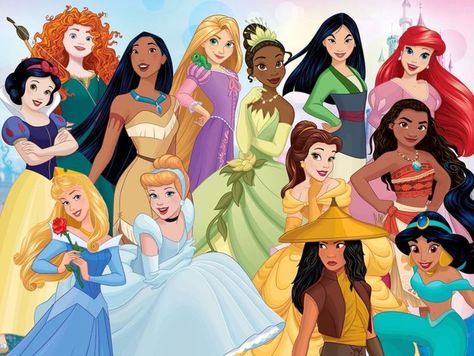 Disney Princess Together, Disney Princesses Together, Anastacia Disney, Real Disney Princesses, Non Disney Princesses, Disney Princess Facts, Official Disney Princesses, Disney Princess Characters, Disney Princess Artwork