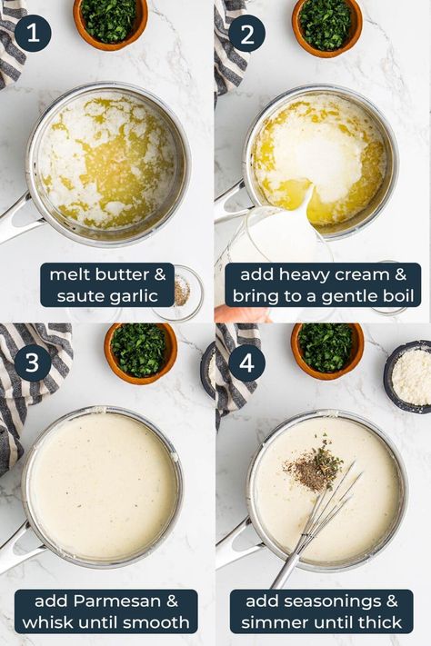 This easy 15-minute recipe makes the best, rich and creamy homemade Alfredo sauce loaded with delicious garlic and Parmesan flavors. Best Alfredo Sauce Recipe, Unhealthy Recipes, Alfredo Sauce Easy, Alfredo Sauce Recipe Easy, God Prayers, Alfredo Sauce Recipe Homemade, Dips Recipes, Holy Guacamole, Southern Recipes Soul Food