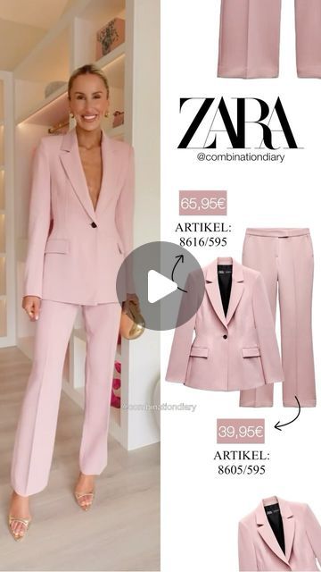 combinationdiary ♡ on Instagram: "@georgia.louise1 suit 🩷
zara blazer
Artikel: 8616/595
65,95€

zara hose
Artikel: 8605/595
39,95€

-
Anzeige/ad" Zara Hose, Zara Blazer, Georgia, Zara, Blazer, On Instagram, Instagram