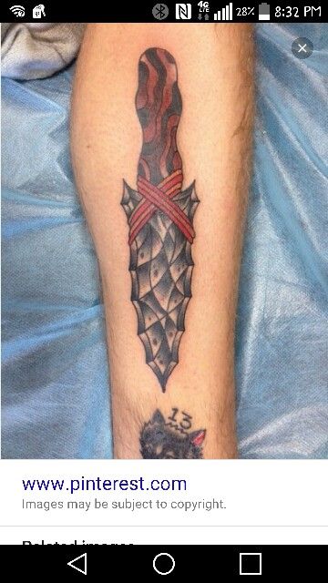 Stone dagger Arrowhead Tattoo Design, Native American Knife, Arrowhead Tattoo, Mens Arrow Tattoo, Indian Arrow, Native Tattoos, Knife Tattoo, Aztec Tattoo, Arrow Head