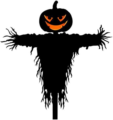 Scarecrow Silhouette, Halloween Windows, Skull Silhouette, Scare Crow, Halloween Scarecrow, Halloween Baskets, Halloween Tombstones, Black Castle, Halloween Clips