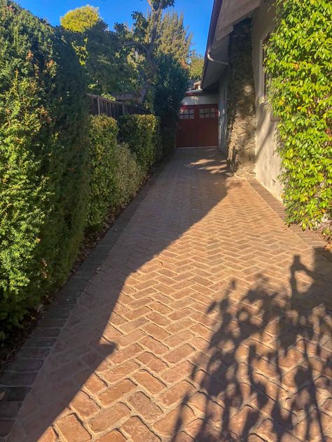 McNear Brick Pavers Color Choices Red Brick Driveway, Brick Driveway, Interlocking Pavers, Brick Face, Brick Projects, Photo Shape, Brick Paving, Brick Arch, Brick Pavers