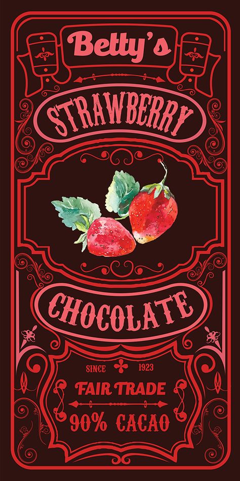 Illustrated Food Packaging, Vintage Chocolate Packaging, Vintage Package Design, Chocolate Graphic Design, Sugar Illustration, Wallpaper Chocolate, Day Wallpaper Aesthetic, Chocolate Illustration, Valentine Wallpapers