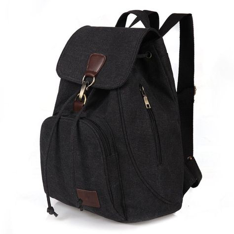 Amazon.com | School Backpack Moraner Vintage College Bookbag Canvas... ($26) ❤ liked on Polyvore featuring bags, backpacks, vintage backpacks, vintage canvas backpack, vintage canvas rucksack, canvas daypack and day pack backpack Cotton Travel Bag, Canvas Backpack Women, School Rucksack, Vintage College, Anti Theft Backpack, Multipurpose Bag, College Backpack, School Backpack, Vintage Canvas