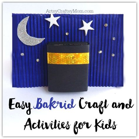 Easy Bakrid Craft and Activities for Kids1 Card Making Ideas For Kids, Eid Ul Adha Crafts, Handmade Card Making Ideas, Explosion Card, Islamic Crafts, Teacher Appreciation Card, Diwali Card, Card Making Ideas Easy, Eid Crafts