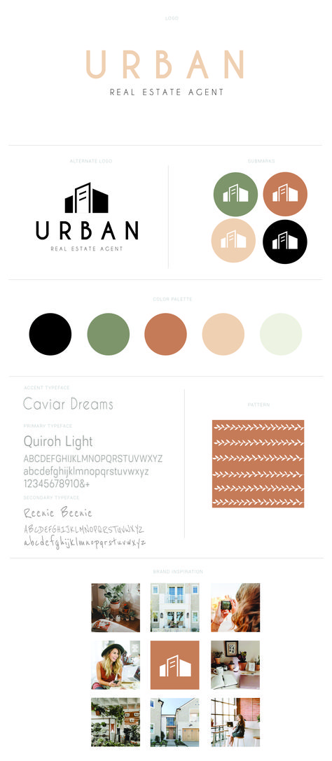 Branding Guide, Template, Urban, Real Estate, Color Palette, Realtor, Brand, Logo Realtor Design, Construction Branding Color Palette, Color Palette For Real Estate, Urban Design Color Palette, Real Estate Marketing Color Palette, Realtor Color Palette, Real Estate Mood Board, Real Estate Colour Palette, Real Estate Branding Design