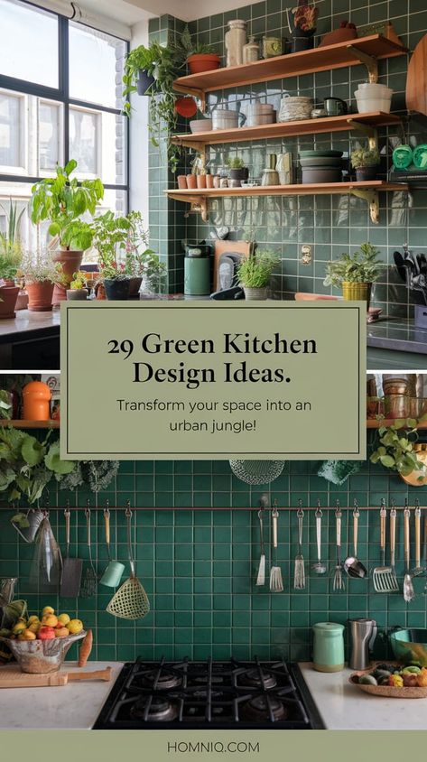 20 Green Kitchen Design Ideas for a Bold Statement


Explore the striking appeal of 'Dark Forest Green Kitchen' styles. These designs offer a powerful contrast, making your kitchen a focal point. #BoldKitchenDesign #ForestGreen Green Open Concept Kitchen Living Room, Kitchen Plants Aesthetic, Nature Themed Kitchen, Dark Green Backsplash, Green And White Kitchens, Green Kitchen Accents, Green And Orange Kitchen, Black Cooker, Green Decor Ideas