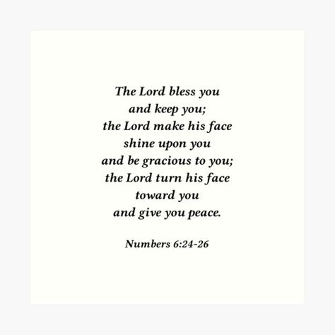 "The Lord Bless You And Keep You Bible Verse Numbers 6:24-26" Art Print for Sale by PrettyLovely | Redbubble Numbers 6:24, Numbers 6:24-26, Bible Verse Numbers, Number Quotes, Bible Verse Art Print, Bible Verses About Strength, Quotes Bible, Bible Verse Art, Number 6