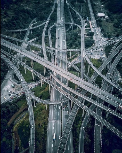 Road Pavement, Dangerous Roads, Road Bridge, Residential Building Design, Earth Photos, Beautiful Roads, Road Design, Interesting Buildings, City Pictures