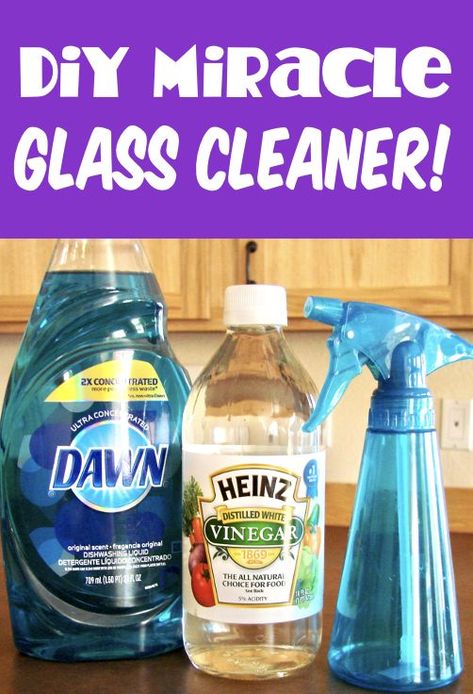 Glass Cleaner DIY Glass Cleaner Recipe, Diy Glass Cleaner, Homemade Glass Cleaner, Miracle Cleaner, Vinegar Cleaner, Homemade Cleaning Supplies, Tracker Free, Frugal Girls, Cleaner Recipes