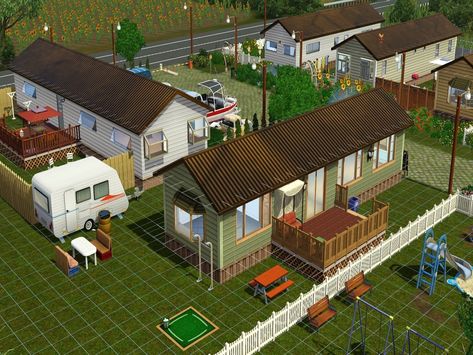 The Sims Resource - Trailer Park Sims 3 Cc Finds, Trailer Home, Sims Four, Sims Community, Trailer Park, Sims 4 Houses, Park Homes, Sims House, The Sims Resource