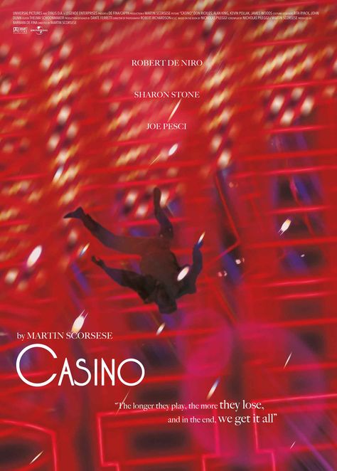 Casino Casino 1995, Classic Films Posters, Casino Movie, Film Poster Design, Movie Posters Design, 10 Pm, Cinema Posters, Alternative Movie Posters, Martin Scorsese