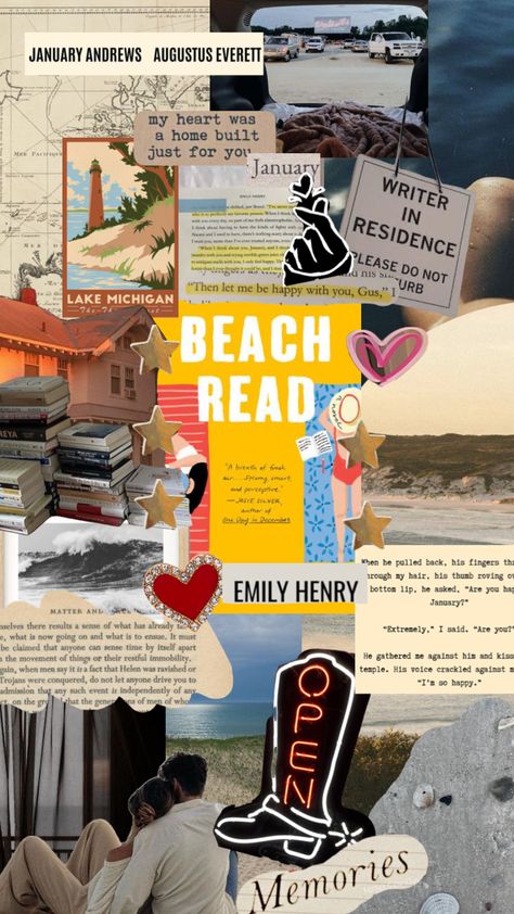 Beach Read Wallpaper, Emily Henry Books Aesthetic, Beach Read Book Aesthetic, Emily Henry Beach Read, Beach Read Aesthetic Emily Henry, Beach Read Emily Henry Aesthetic, Beach Read Fanart, Gus Everett Beach Read, Gus Everett