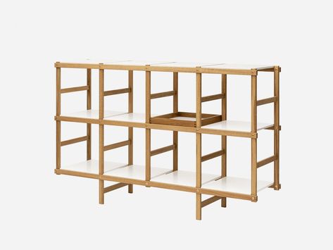 High Shelf, Media Shelf, Braun Design, Design House Stockholm, Sliding Shelves, Shelving Solutions, Regal Design, Build A Closet, Oak Shelves