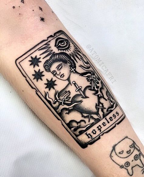 Terror Card Tattoo, Clementine Tattoo, Tarot Tattoo, Tarot Card Tattoo, Special Tattoos, My Tattoo, Card Tattoo, Dope Tattoos, By Myself