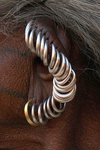 Body Adornment, India Jewelry, African Jewelry, Body Mods, Ethnic Jewelry, Jewelry Inspo, Ear Jewelry, No. 2, Body Jewelry