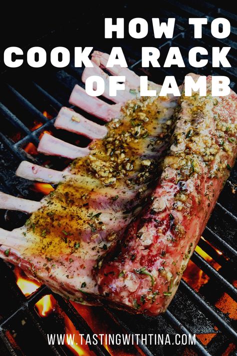 Rack Of Lamb Marinade, Bbq Rack Of Lamb, Grilled Lamb Recipes, Lamb Rack Recipe, Lamb Roast Recipe, Lamb Marinade, Lamb Rack, Lamb Shank Recipe, Lamb Dinner