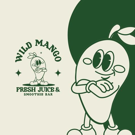 INTRODUCING THE WILD MANGO 🥭 A fresh juice and smoothie bar serving up perfect refreshing blends to cool off this summer with the quality fruits and vegetables sourced worldwide So excited to share the first look of this brand🥭✨ - Let me know what you think about this customized “WILD MANGO” logo design ❤️ @briefhaus - #bhwildmango #briefhaus #WildMangoProject #WildMangoLogo #WildMangoBranding #CreativeDesigns #GraphicDesignInspiration #BrandIdentity #mascotlogo #ArtisticBranding #VisualIden... Mango Logo Design, Juice Logo Design Ideas, Kirby Logo, Smoothie Logo, Vegetable Logo, Mango Logo, Fresh Logo Design, Fruit Logo Design, Juice Logo