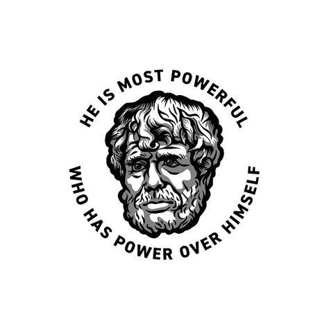 Seneca Tattoo, Stoic Logo, Daily Stoic, Jordan Peterson, Dope Tattoos, Quote Stickers, Self Motivation, Motivational Quote, Graphic Design Logo