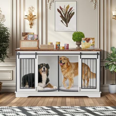 Extra Large Dog Crate, Metal Dog Kennel, Dog Crate End Table, Double Dog Crate, Cage Table, Indoor Dog Kennel, Wooden Dog Kennels, Wooden Dog Crate, Dog Kennel Furniture