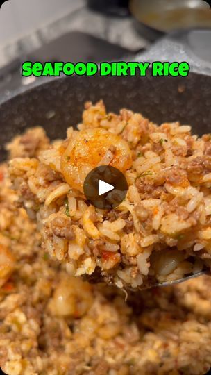 42K views · 14K reactions | INGREDIENTS ⬇️⬇️⬇️

White rice 
Green&red bell pepper 
White onion 
Minced garlic 
Lump crab meat 
Shrimp
Ground pork sausage 
Ground beef 
Creole garlic&herb seasoning 
Blackened seasoning 
Onion&garlic powder 
(Season to your liking💚)

:

:
#allyahq #fyp #exlpore #exploremore #atlchef #foodie | AllyahQ💋 | Mary J. Blige · Everything Cajun Sides, Seafood Dirty Rice, Amish Pasta, Nola Food, Dirty Rice Recipe, Lump Crab Meat, Rice Side Dish Recipes, Seafood Rice, Chicken Crockpot Recipes Easy