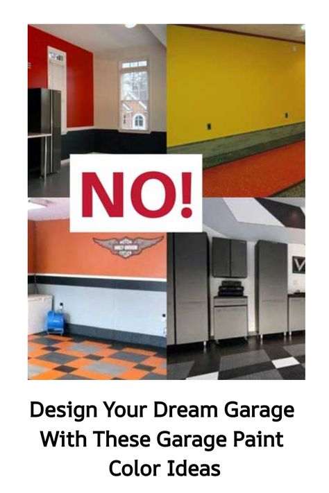 Design Your Dream Garage With These Garage Paint Color Ideas Paint Inside Of Garage, Garage Colour Ideas, Garage Wall Ideas Paint, Workshop Color Ideas, Garage Interior Colors, Garages Ideas Design, Garage Mural Ideas, Garage Colors Wall Ideas, Garage Painting Ideas