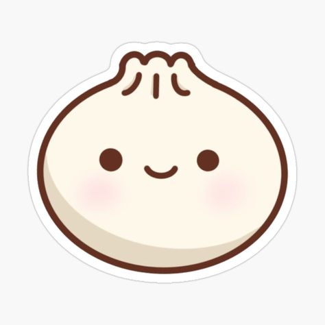 Get my art printed on awesome products. Support me at Redbubble #RBandME: https://www.redbubble.com/i/sticker/cute-dumpling-by-lilcocostickers/43877584.EJUG5?asc=u Dumpling Sticker, Cute Dumpling, Sticker Cute, Cartoon Images, Stickers Packs, Dumplings, Business Design, Sugar Cookies, Cute Cartoon