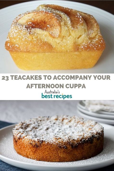 Afternoon Tea Cakes Recipes, Australian Tea Cake, British Tea Cakes Recipes, British Cakes Afternoon Tea, British Pudding Recipes, English Tea Cakes Recipes, Morning Tea Ideas, Tea Time Recipes, Morning Tea Recipes