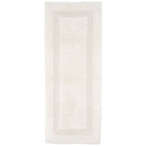 Lavish Home 100% Cotton Reversible Long Bath Rug Ivory Bathroom Runner, Bath Runner, Bath Runner Rugs, Bathroom Runner Rug, Long Bath, Cotton Bath Mats, Bathroom Rugs And Mats, Rug Ivory, Cotton Bath Rug