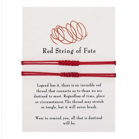 Knotted Red Rope Bracelet Length Lovers Paper Card Bracelet Bracelet Product description Type: Bracelet Exquisite or fashionable: fashionable Gender: couple Material: rope + metal Shape\pattern: knot Model: Couple bracelet Material: rope + alloy Weight and size: about 15g Occasion: daily wear, party occasion Package Included: 1 x paper card bracelet Size: One Size.  Color: Silver.  Gender: female.  Age Group: adult. Long Distance Relationship Bracelets, String Of Fate, Bracelet Y2k, Red String Of Fate, Relationship Bracelets, Didgeridoo, Good Luck Bracelet, Bracelet Couple, Red String Bracelet