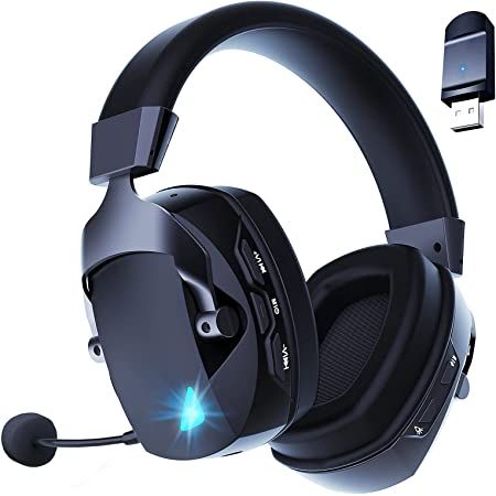 【Versatile Connectivity Options】Seamlessly switch between devices with our Wireless Gaming Headset, which features three easy connection options: 2.4G Wireless USB, Bluetooth, and a Wired 3.5mm jack. Whether you're gaming on your PC, PS4, or mobile device, you can enjoy a wireless connection within 10m/33ft or a wired connection via the 3.5mm audio jack.【Versatile Connectivity Options】Seamlessly switch between devices with our Wireless Gaming Headset, which features three easy connection options Ps4 Headset, Wireless Gaming Headset, Headphones With Microphone, Mac Laptop, Gaming Headphones, Wireless Headset, Surround Sound, Gaming Headset, Bluetooth Headphones