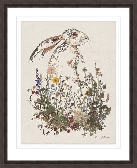 Hare Painting, Butterfly Artwork, Pressed Flower Art, Arte Floral, Wall Art For Sale, Real Flowers, Pressed Flowers, Power Source, Painting Prints