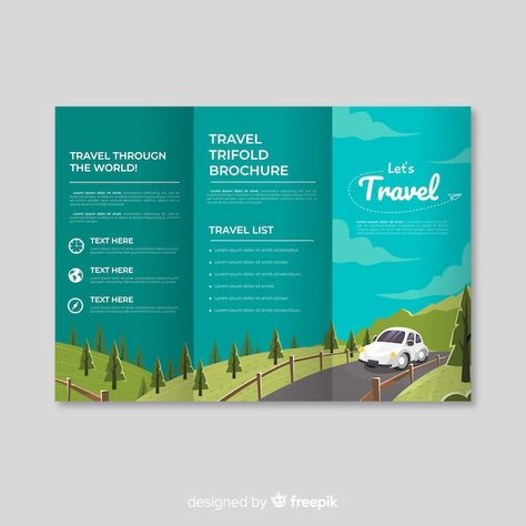 Travel Brochure Design Layout Trifold, Travel Brochure Examples, Tourism Brochure Design, Camping Layout, Camp Brochure, Travel Brochure Design, Letras Cool, Tourism Design, Brochure Examples