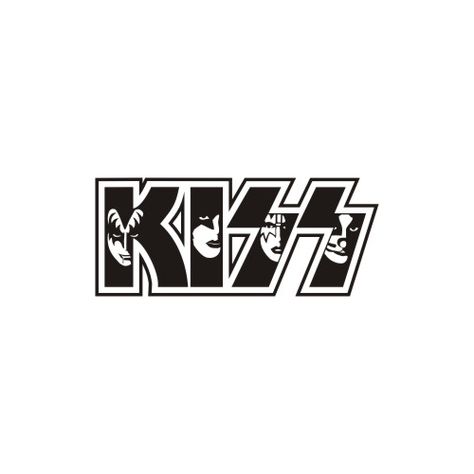 Banda Kiss, Kiss Logo, Kiss Tattoos, Mirror Decals, Rock Band Logos, Images Hello Kitty, Jet Skis, Band Stickers, Kiss Stickers