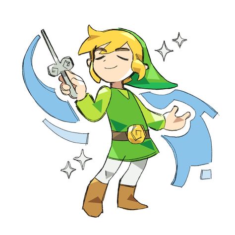 The Legend Of Zelda Fanart, Windwaker Link Fan Art, Wind Waker Fanart, Toon Zelda Fan Art, Loz Wind Waker Art, Zelda Four Swords Fanart, Link Sketch, Link Wind Waker, Wind Waker Art