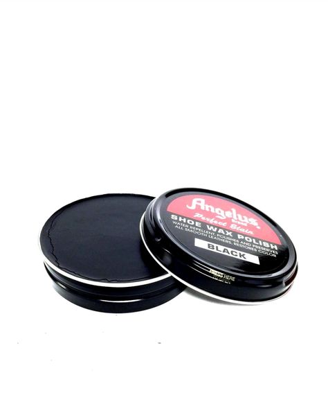 ANGELUS BRAND PERFECT POLISH STAIN Shoe Wax, Black Clothing, Shoe Care, Smooth Leather, Shoes Jewelry, Black Shoes, Black Color, Shoe Jewelry, Wax