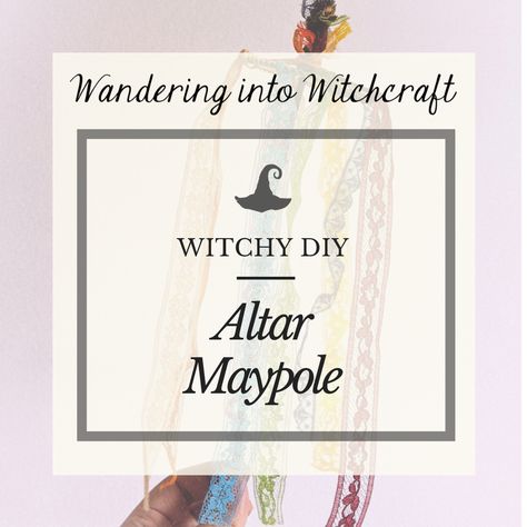 Diy Maypole How To Make, Beltane Crafts Witches, Diy Maypole, Beltane Altar, Celebrate Beltane, Witchy Diy, Pagan Inspiration, Solitary Witch, Solar System Crafts