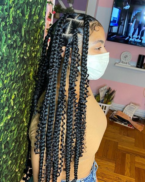 Cornrows With Beads, Brass Hair Pin, Long Short Hair, Big Box Braids, Big Box Braids Hairstyles, Girl Braided Hairstyles, Goddess Braids Hairstyles, African Hair Braiding Styles, Cute Braided Hairstyles