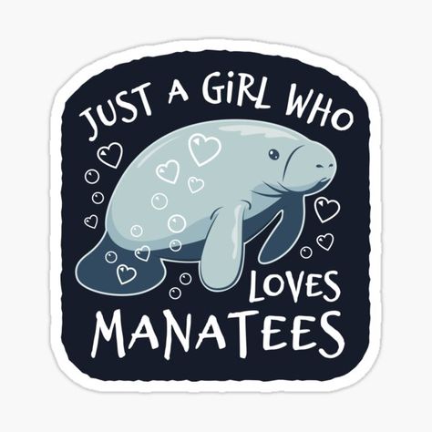 Animal Henna Designs, Cute Manatee, Christmas Presents For Moms, Sea Cow, Manatees, Presents For Mom, Marine Animals, Planner Ideas, New Sticker