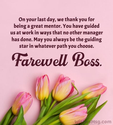 100+ Farewell Messages To Boss - Goodbye Wishes | WishesMsg Farewell For Boss, Farewell Speech For Boss, Farewell Wishes For Boss, Farewell To Boss, Goodbye Email To Colleagues, Goodbye Message To Coworkers, Farewell Quotes For Boss, Farewell Message To Boss, Goodbye Wishes