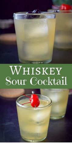 This whiskey sour cocktail refreshing, tasty and easy to make! It only has three ingredients which makes it perfect to serve at your next party! #whiskey #whiskeysour #cocktail #drinks #dishesdelishcocktails via @dishesdelish Bulliet Rye Cocktails, Guy Cocktails, Whiskey Sour Cocktail, New York Sour, Whiskey Sour Recipe, Whisky Sour, Whiskey Cocktail, Sour Cocktail, Liquor Drinks