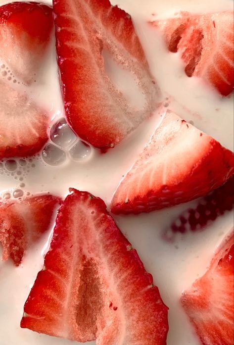 Berries And Cream Aesthetic, Strawberry Esthetics, Strawberries And Cream Aesthetic, Strawberry Milk Aesthetic Wallpaper, Soft Strawberry Aesthetic, Strawberry Milk Wallpaper, Strawberry Milk Aesthetic, Cherry Wine, Cream Aesthetic