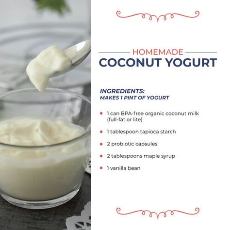 Dairy Free Yogurt Recipe, Homemade Coconut Yogurt, Liver Detox Recipes, Diy Yogurt, Coconut Milk Yogurt, Functional Health, Yogurt Recipe, Homemade Granola Bars, Dairy Free Yogurt