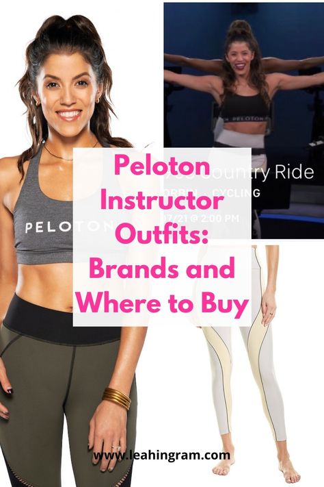 This blog post about Peloton apparel and workout clothes includes a section devoted to Peloton instructor outfits. I share what brands they wear, what style of clothing you might see them in during class and, most importantly, where you can online to buy or which store sells them. Peloton Outfits Women, Peloton Outfits, Spin Outfit, Peloton Apparel, Peloton Workout, Common Questions, Gray Tank, Workout Clothes, Clothing Brand