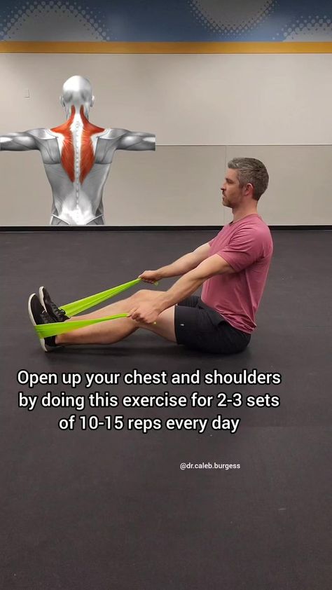 Rhomboid Stretch, Rhomboid Exercises, Trapezius Workout, Best Stretching Exercises, Better Posture Exercises, Neck And Shoulder Exercises, Evening Workout, Shoulder Pain Relief, Full Body Hiit Workout