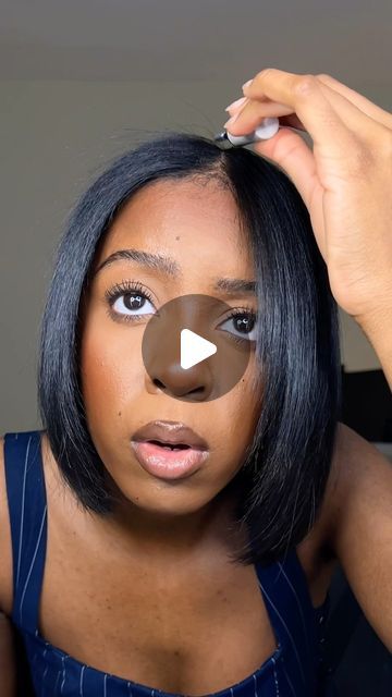 Deborah Wanjala on Instagram: "I found the perfect product to tame the frizzy flyaways. Still can't get my silk press to fall off the bone though. I'm just going to have to keep learning from Kiara. #hair #grwm" Medium Length Bobs For Black Women, Messy Curly Bob Black Women, Bob With Shaved Side For Black Women, Ways To Style Short Silk Press, Mid Length Hair Styles For Black Women, Keratin On 4c Hair, Trimmed Hairstyles Women, Full Head Weave With Bangs, Mid Length Hair Ideas Easy Hairstyles