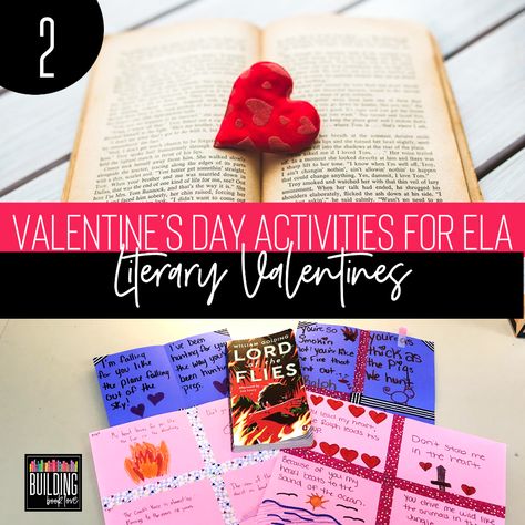 Valentine's Day Activities for High School and Middle School ELA Students - Building Book Love Activities For High School, I Hate Valentine's Day, Free Printable Valentines, Hate Valentines Day, Novel Study Activities, Punny Valentines, Teaching Themes, Teacher Board, Rhyme Scheme